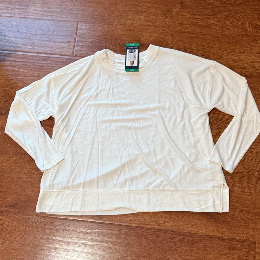 Lucky Brand White Light Weight Sweater